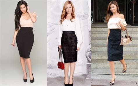 what to wear with pencil skirt.